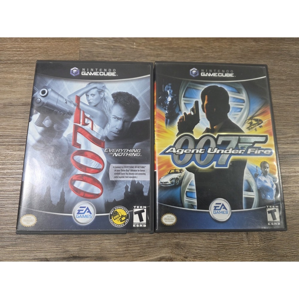 Nintendo GameCube Game Bundle 007 Everything or Nothing & 007 Nightfire Tested